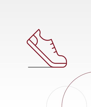 Rote Grafik Schuh
