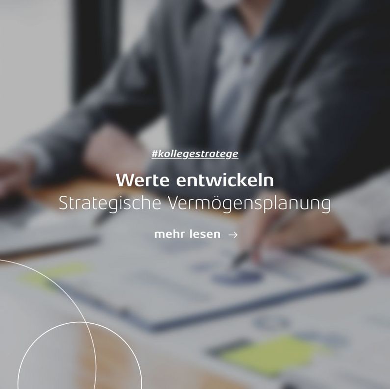 Linkkachel: Werte entwickeln - Strategische Vermögensplanung